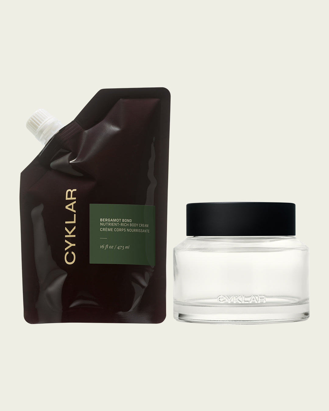 Bergamot Bond - Body Cream Refill + Jar Set