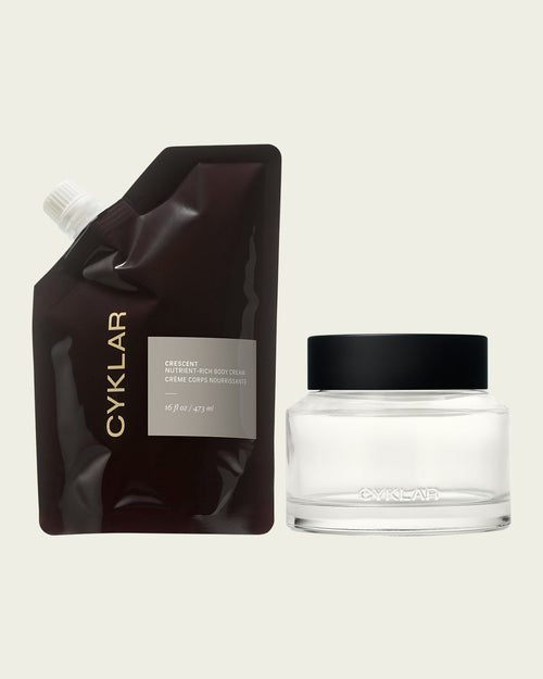 Crescent - Body Cream Refill + Jar Set