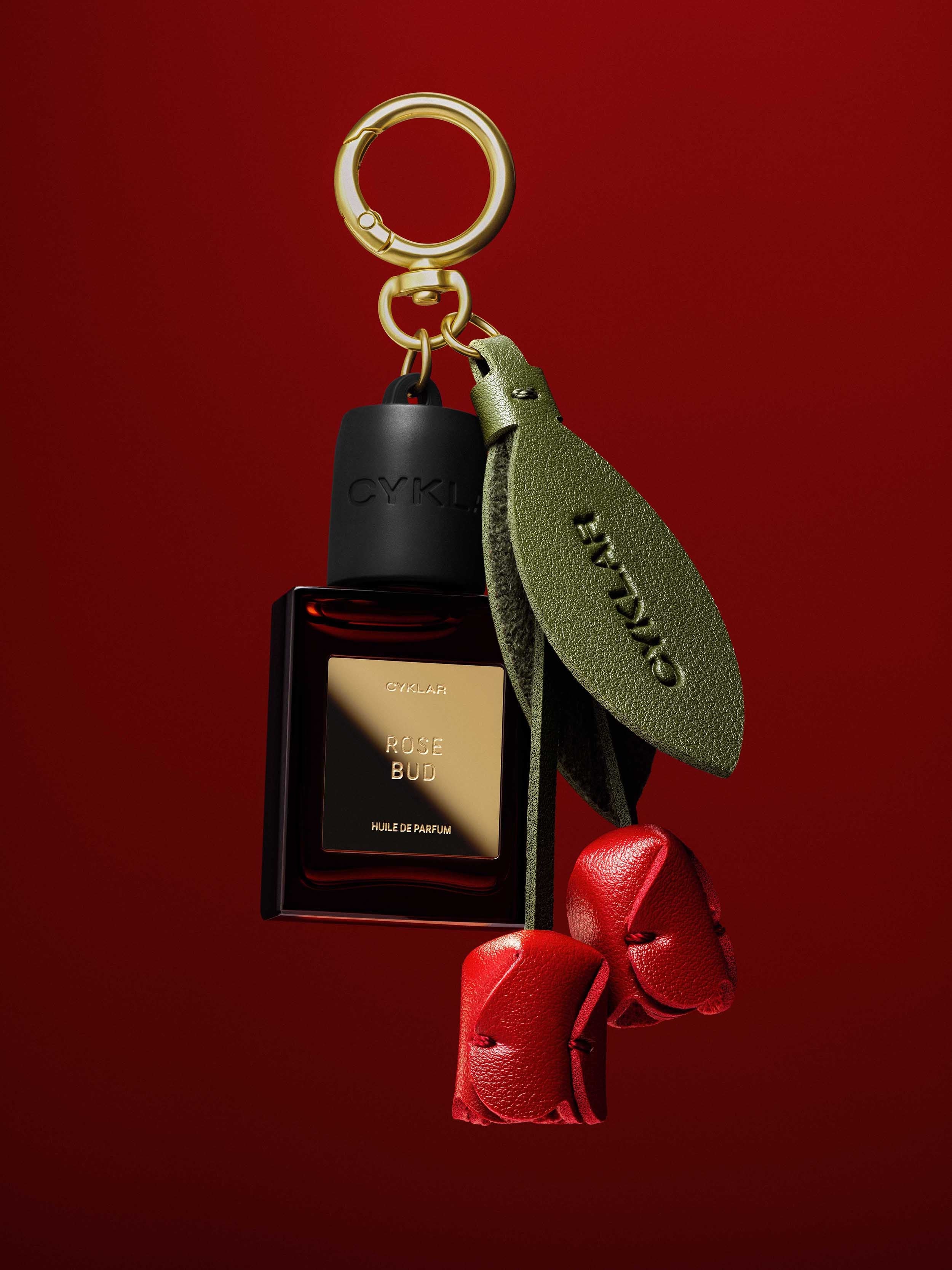 Perfume Oil Bag Charm - Rose Bud